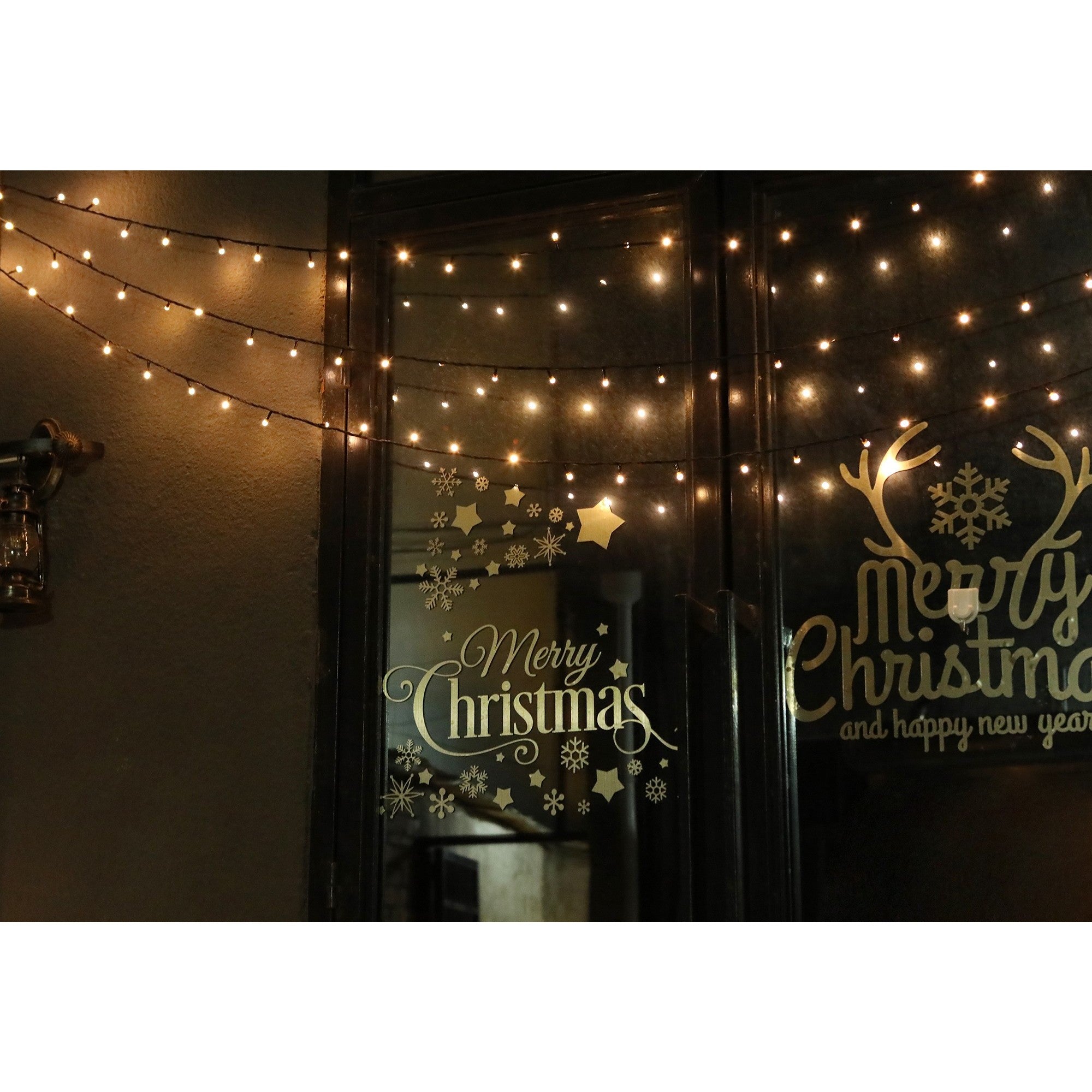 Instalatie de Craciun, Premium Kadeny®, Tip Liniara / Sirag, 50 m, 500 LED-uri Mari, Alb Cald