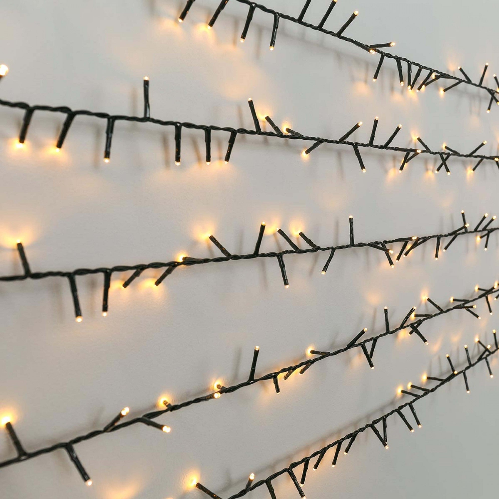 Instalatie de Craciun, Premium Kadeny®, Tip Liniara / Sirag, 50 m, 500 LED-uri Mari, Alb Cald