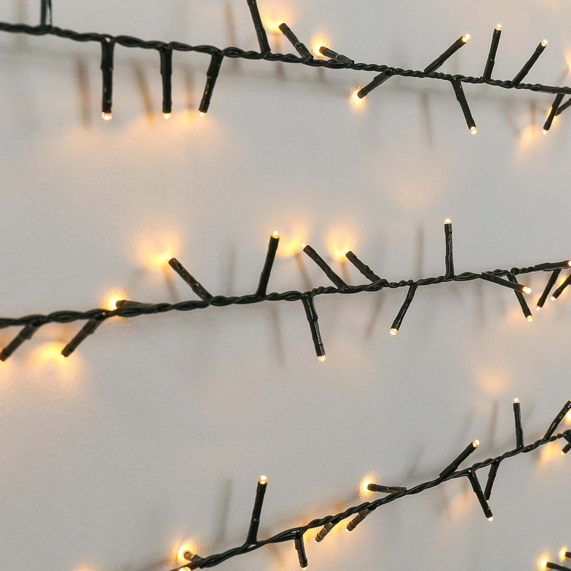 Instalatie de Craciun, Premium Kadeny®, Tip Liniara / Sirag, 50 m, 500 LED-uri Mari, Alb Cald