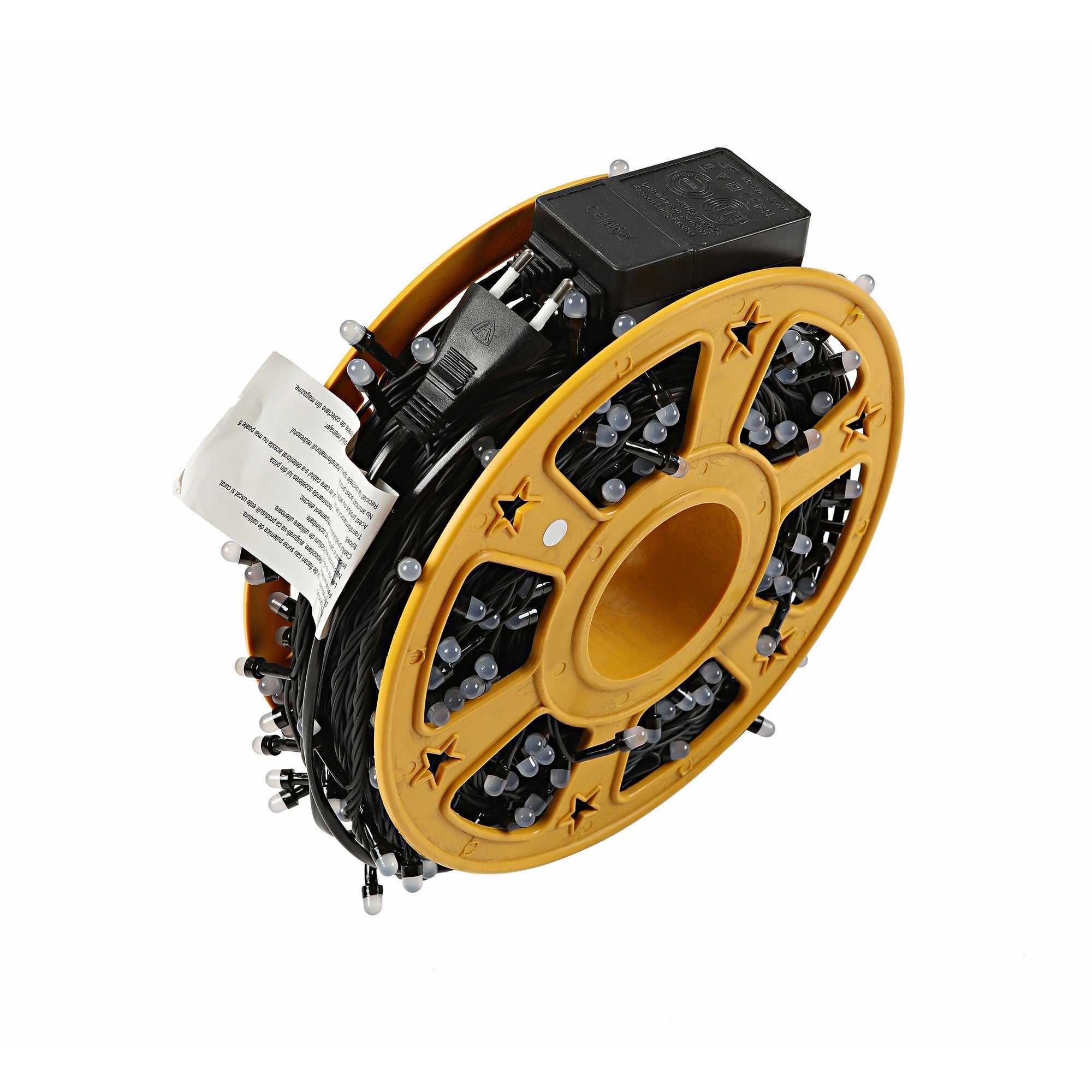 Instalatie de Craciun, Premium Kadeny®, Tip Liniara / Sirag, 50 m, 500 LED-uri Mari, Alb Cald