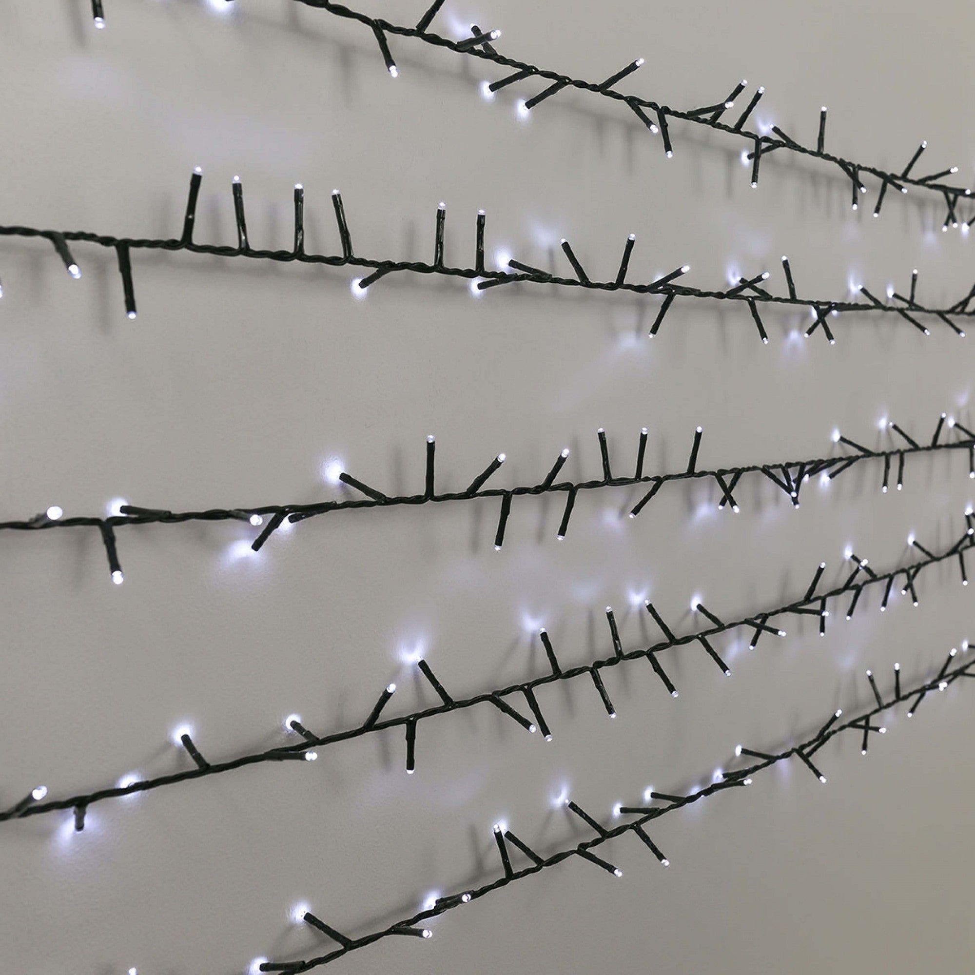 Instalatie de Craciun, Premium Kadeny®, Tip Liniara / Sirag, 50 m, 500 LED-uri Mari, Alb Rece