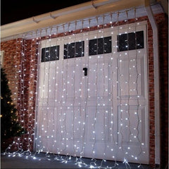 Instalatie de Craciun, Premium Kadeny®, Tip Perdea cu Flash, 8 m X 1 m 360 LED-uri Mari, Alb Rece, Interconectabila