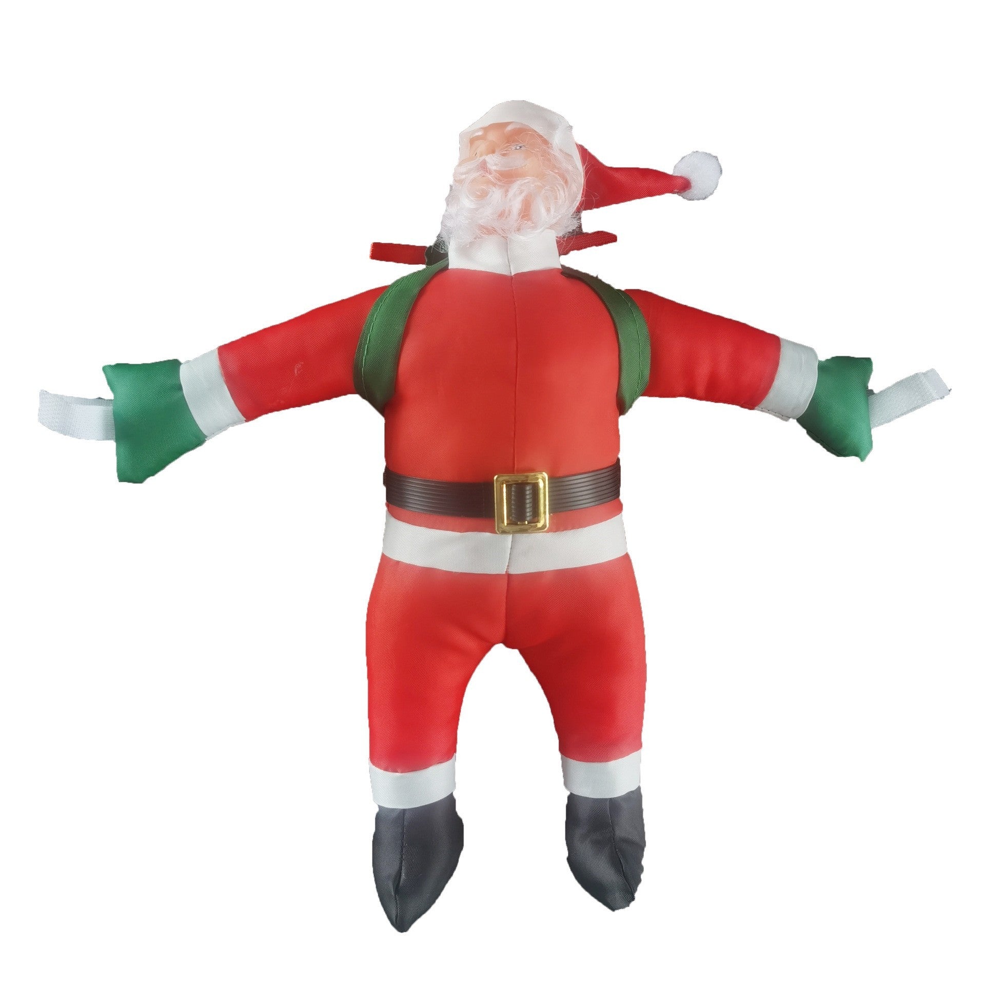 Instalatie LED de Craciun, Kadeny, cu Accesorii, Lumina Calda, Lungime 1.7m, 8 Trepte, 144 de Luminite, 8 Moduri, Model Mos Craciun pe Scara, Multicolor