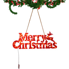 Instalatie LED de Craciun, Kadeny, Litere 3D, Merry Christmas, Lumina Calda, 27.5 x 10.5 x 1.4 cm, Rosu