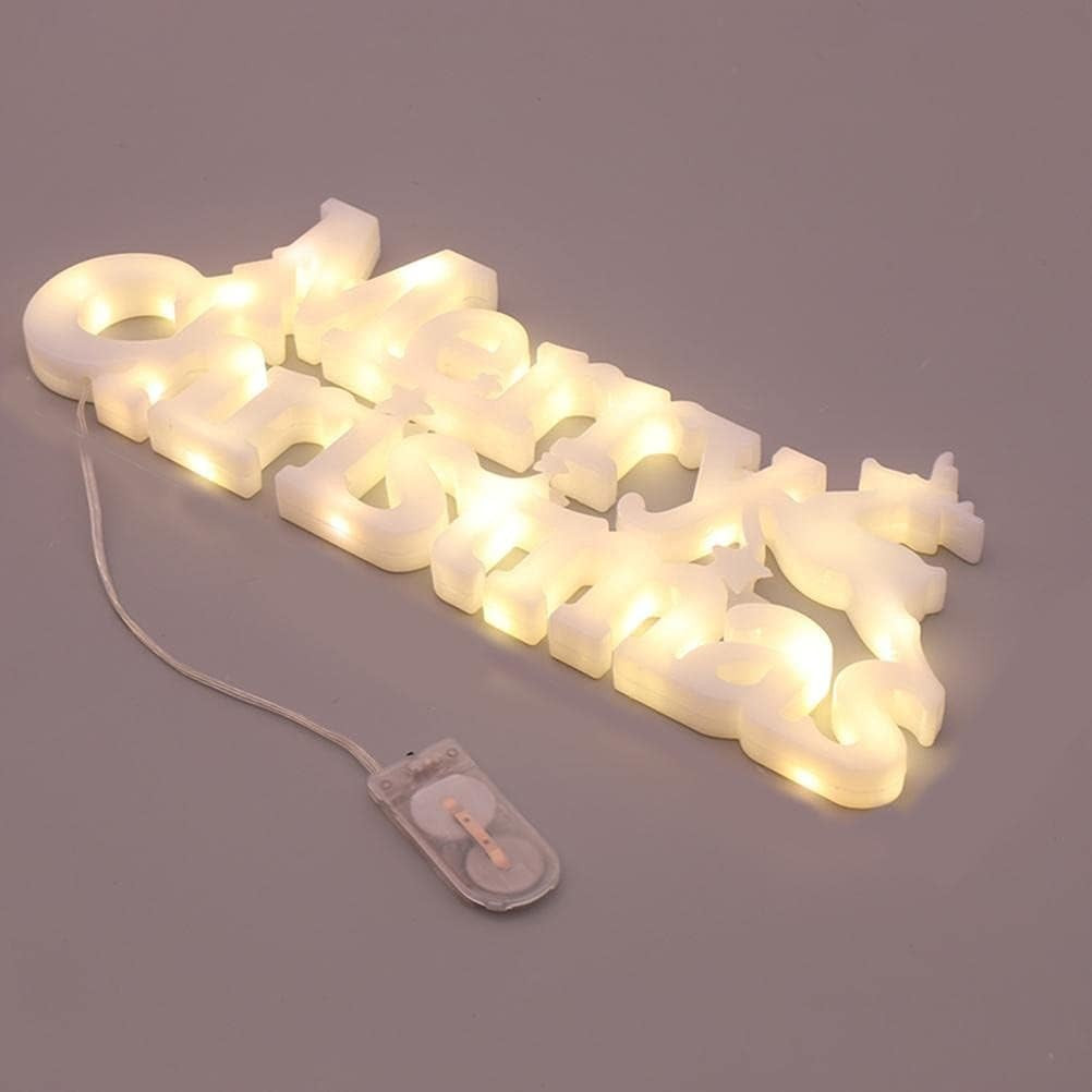 Instalatie LED de Craciun, Kadeny, Litere 3D, Merry Christmas, Lumina Calda, 27.5 x 10.5 x 1.4 cm, Alb