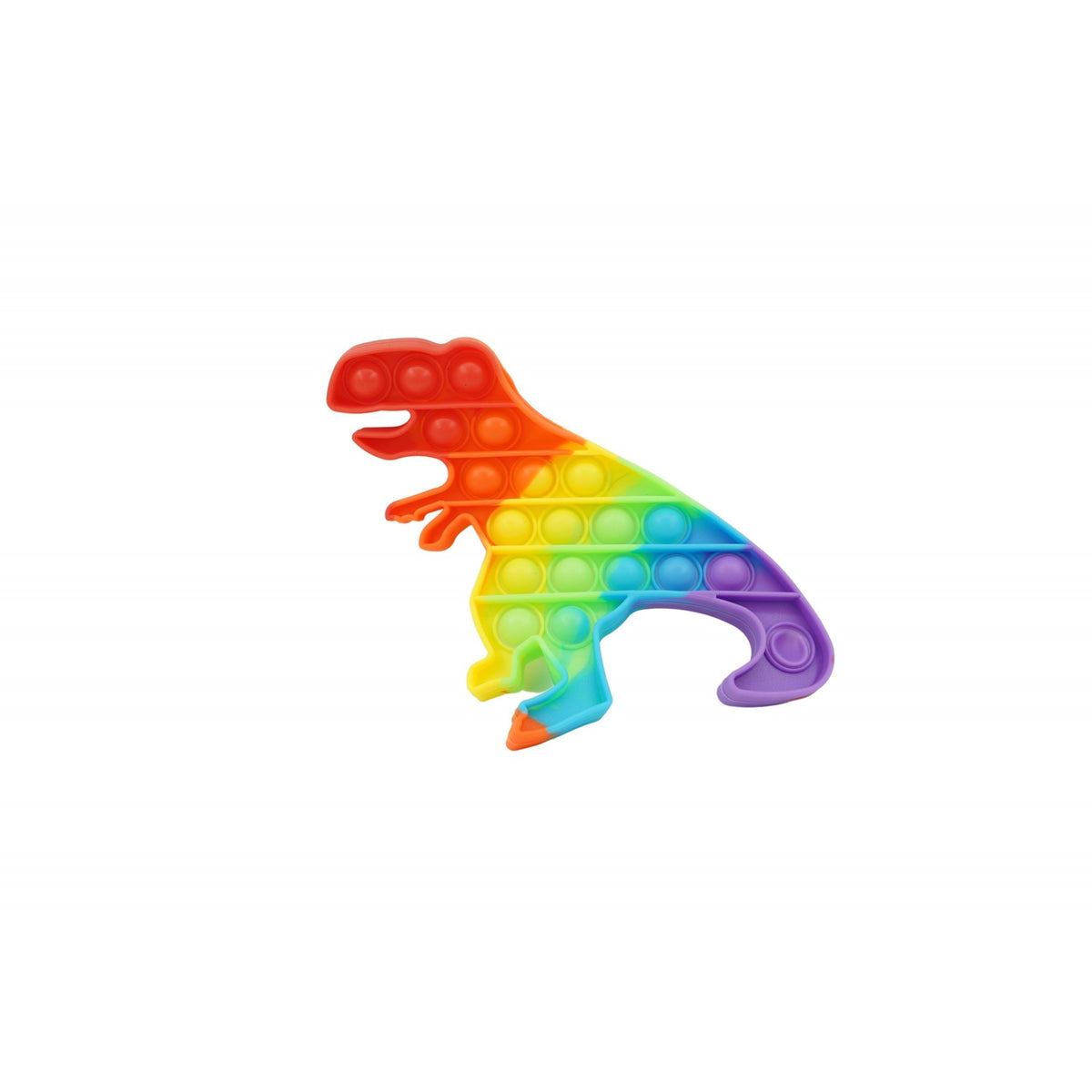 Jucarie antistres din silicon, Kaveny, Pop It Now and Flip It, Dinozaur mic, Multicolor V1