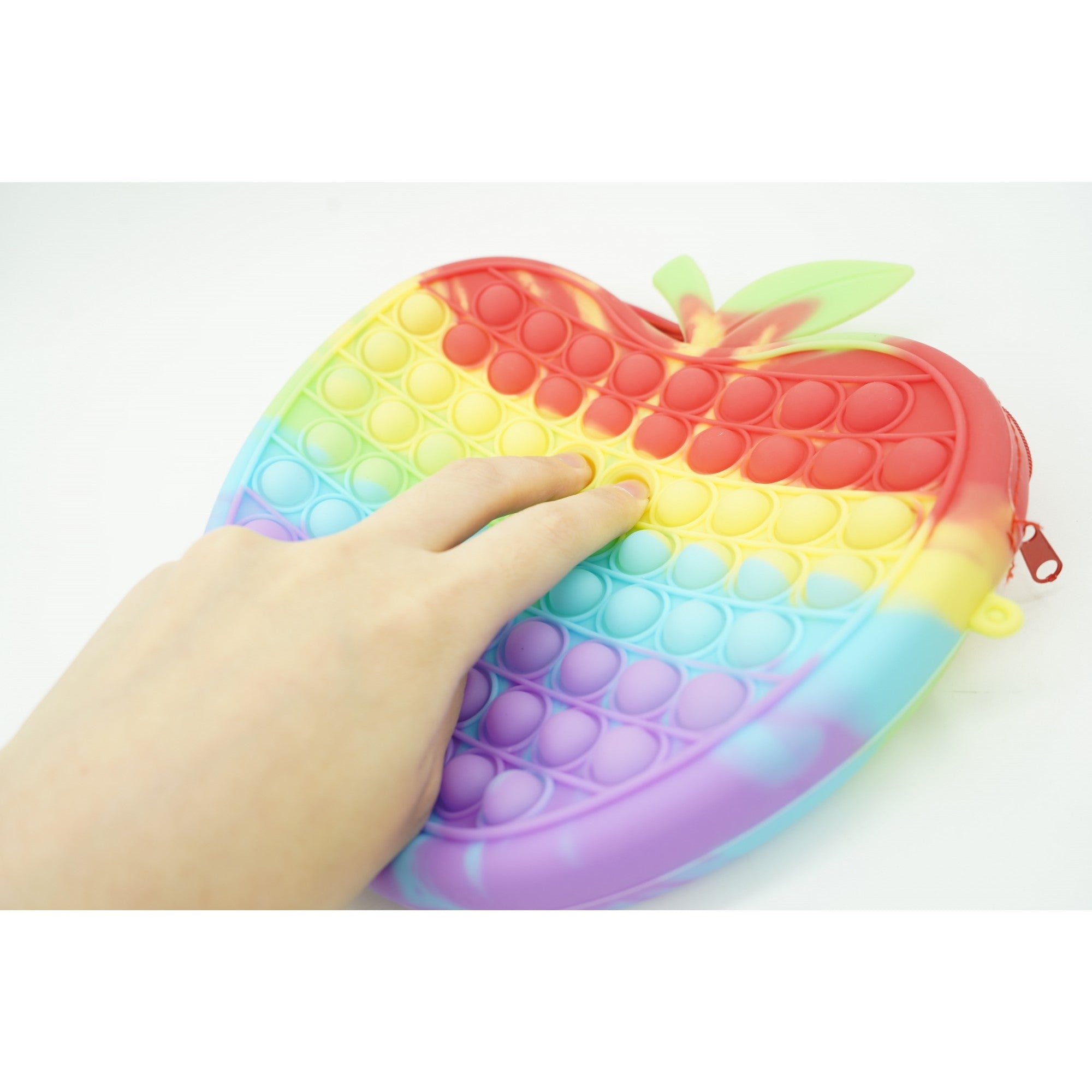 Jucarie antistres din silicon, Kaveny, Pop It Now and Flip It, Geanta de umar, Mar, Multicolor