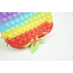 Jucarie antistres din silicon, Kaveny, Pop It Now and Flip It, Geanta de umar, Mar, Multicolor