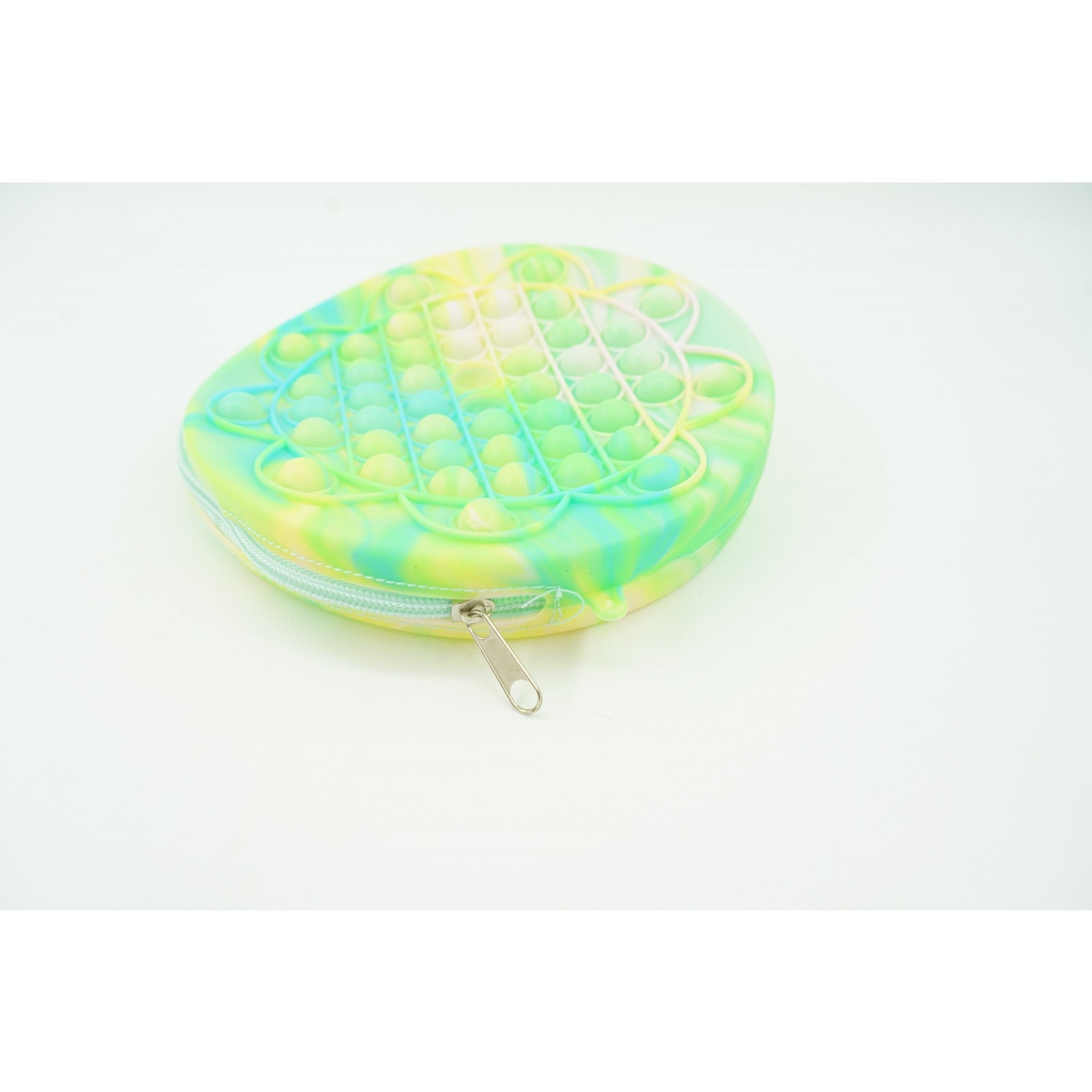 Jucarie antistres din silicon, Kaveny, Pop It Now and Flip It, Geanta, Floarea Soarelui, Verde