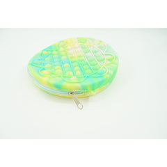 Jucarie antistres din silicon, Kaveny, Pop It Now and Flip It, Geanta, Floarea Soarelui, Verde