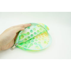 Jucarie antistres din silicon, Kaveny, Pop It Now and Flip It, Geanta, Floarea Soarelui, Verde
