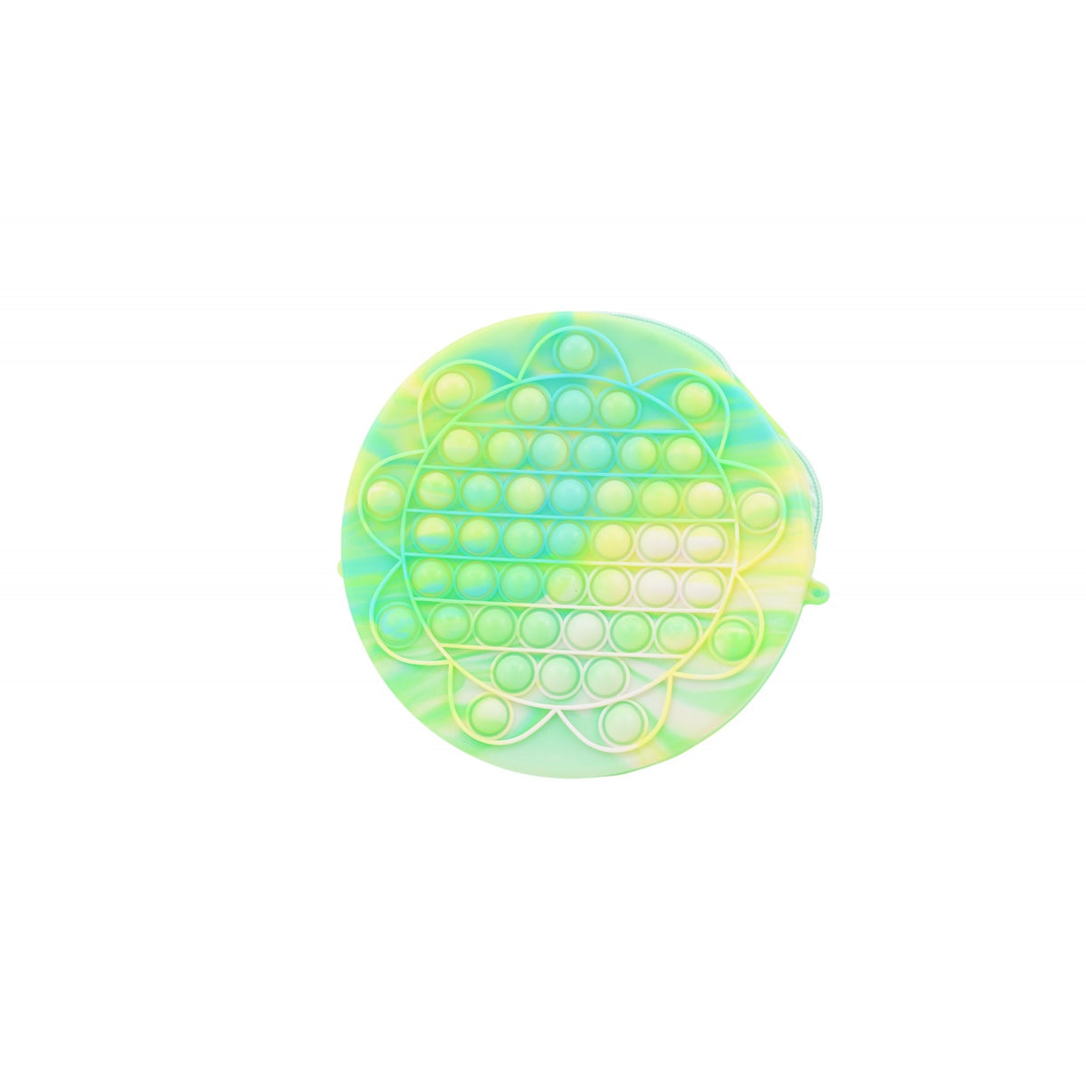 Jucarie antistres din silicon, Kaveny, Pop It Now and Flip It, Geanta, Floarea Soarelui, Verde
