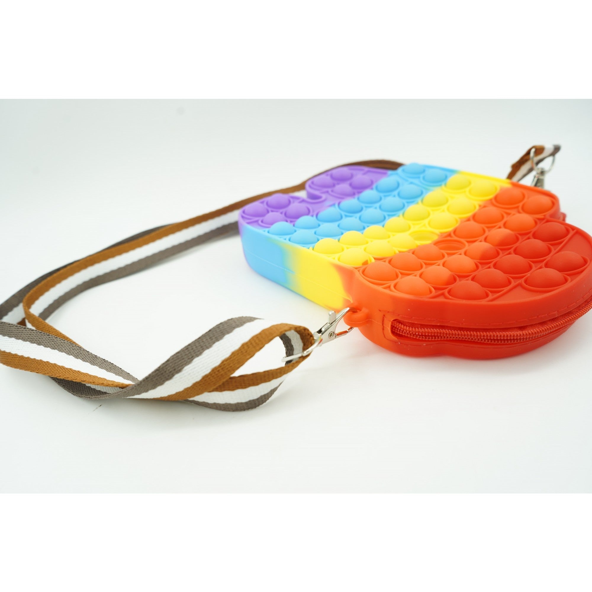 Jucarie antistres din silicon, Kaveny, Pop It Now and Flip It, Geanta mica, Among Us, Multicolor