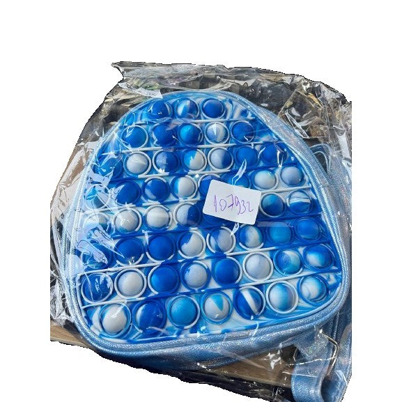 Jucarie antistres din silicon, Kaveny, Pop It Now and Flip It, Ghiozdan, Model 5