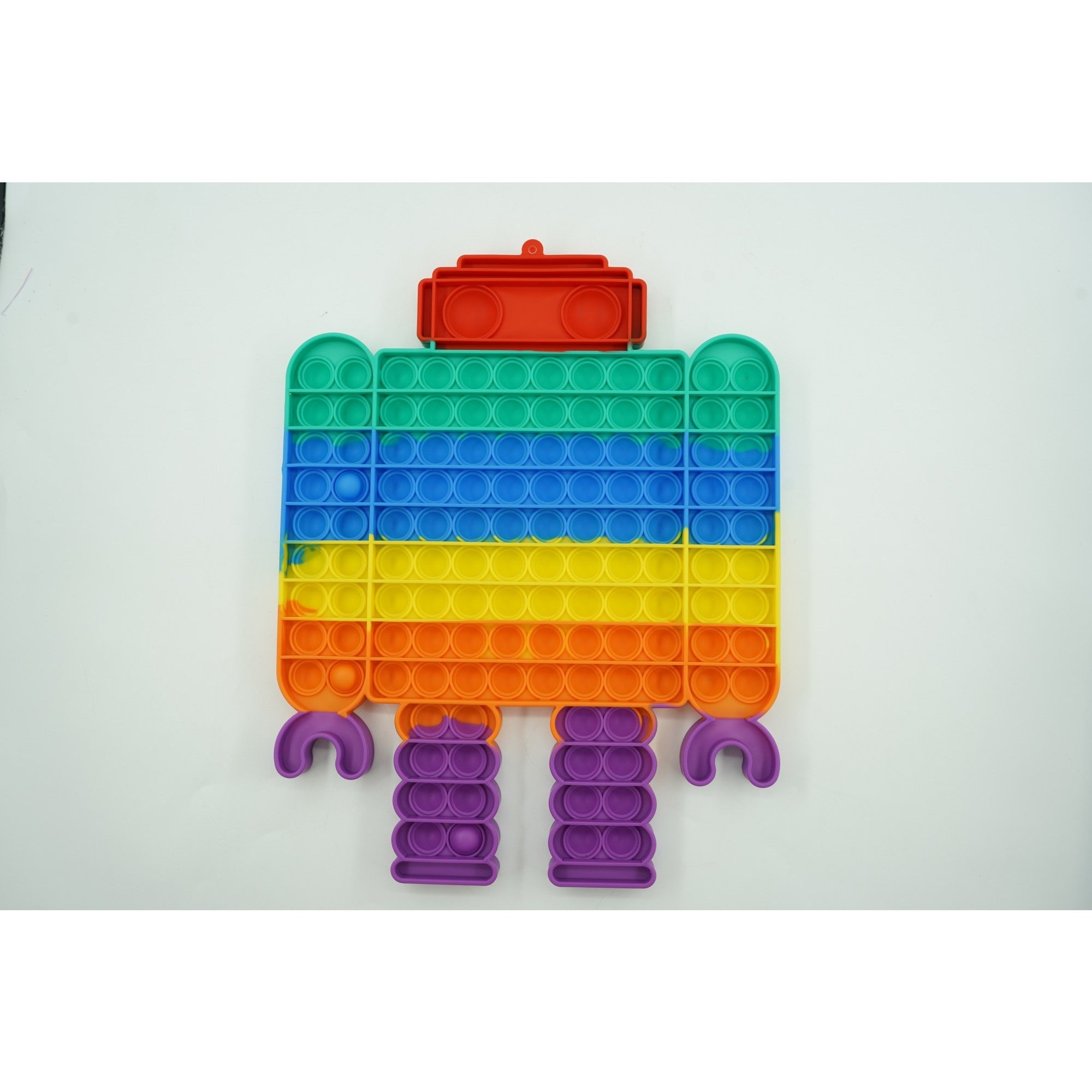 Jucarie antistres din silicon Kaveny, Pop it Now and Flip It ,Robot ,Multicolor ,Model 3