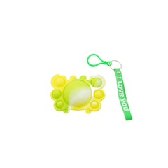Jucarie antistres din silicon, Kaveny®, Pop It Now tip breloc, Crab, Multicolor, V3