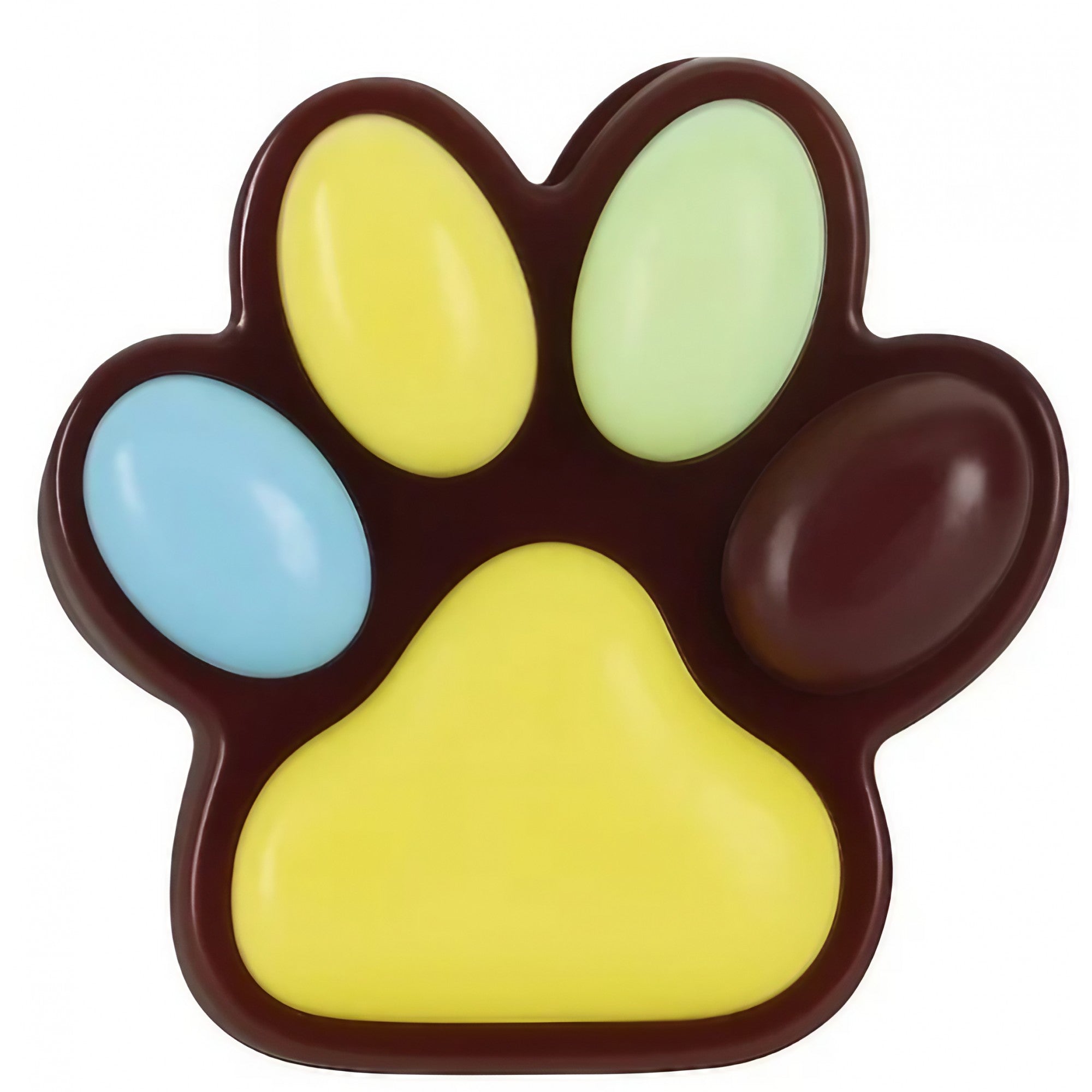 Jucarie Antistres Squishy, Kaveny, cu Revenire Lenta, Labuta de Pisica Pufoasa, 7.5 cm, Ambalaj Transparent, Maro Galben