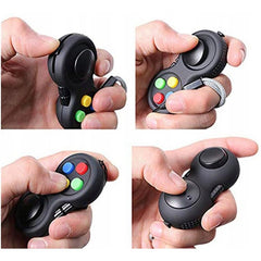 Jucarie Interactiva, Kaveny, Model Fidget Pad, Antistres, +3 Ani, Functii Multiple, 5.5 x 3.5 x 11 cm, Negru