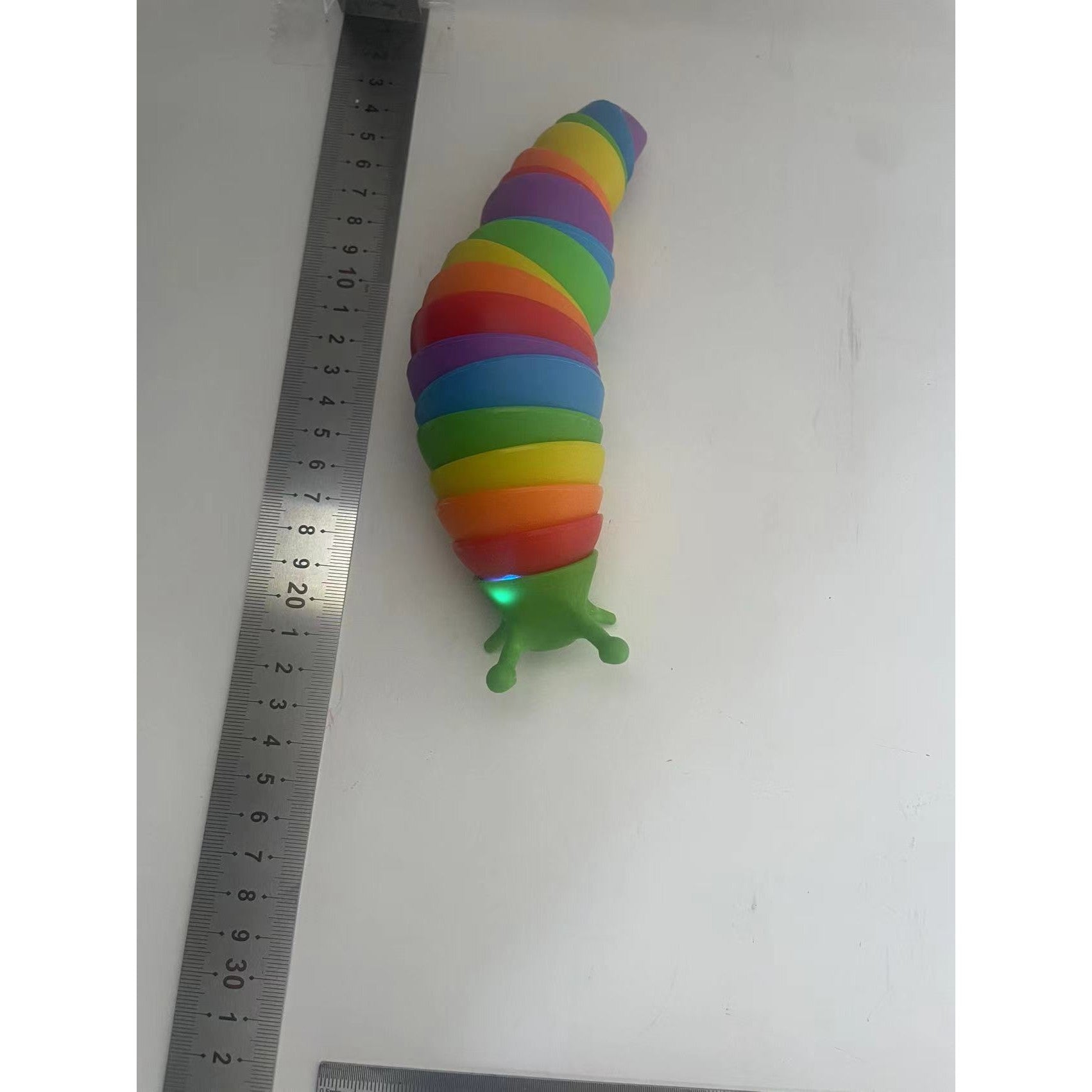 Jucarie Senzoriala Antistres, Kaveny, Fidget Toys, Omida Curcubeu, 18.6 cm, Functie de Luminat, +3 Ani, Multicolor
