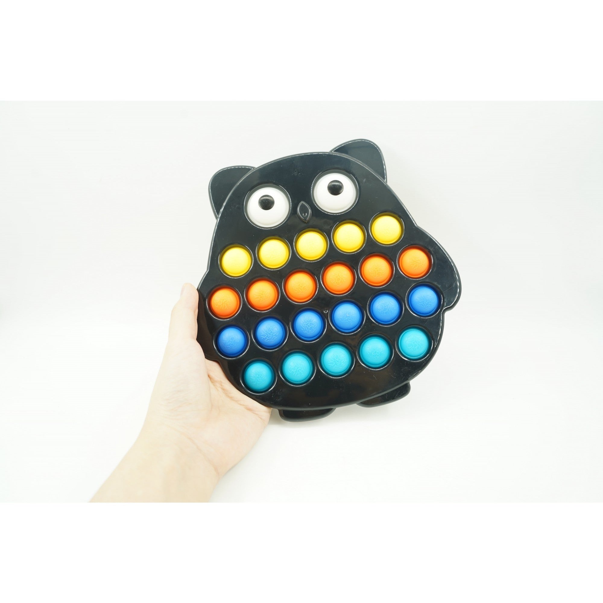Jucarie senzoriala antistres, Simple Dimple, Bufnita, Multicolor, V2
