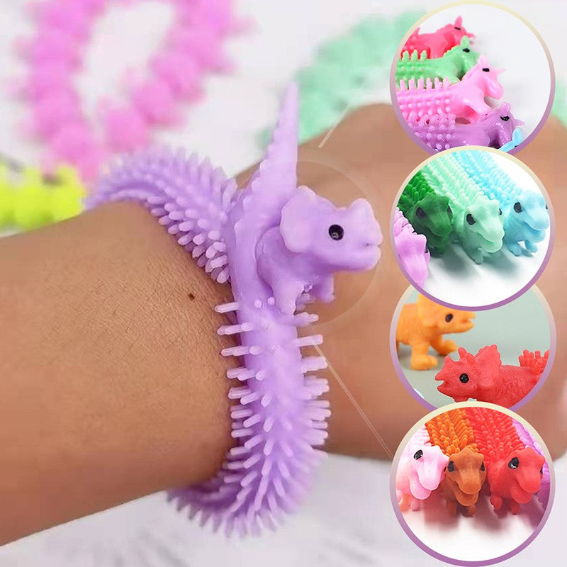 Jucarie senzoriala elastica Kaveny, Fidget Noodle, Antistres, Culori Random
