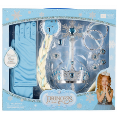 Jucarie set bijuterii printesa (bagheta + coroana + inele) MegaCreative, 524153, 38x34x6cm, pvc, +3 ani