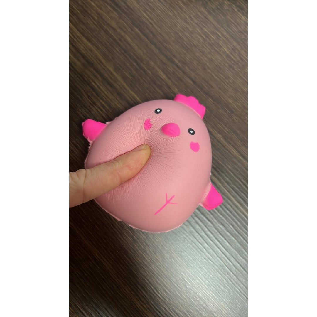 Jucarie Squish Toy, Kaveny, model gainusa roz