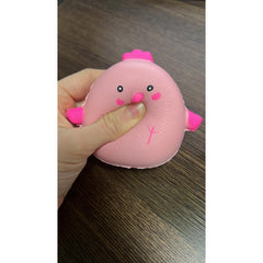 Jucarie Squish Toy, Kaveny, model gainusa roz