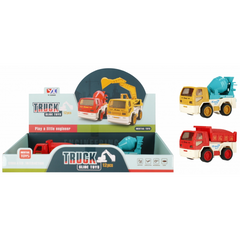 Utilaj de constructie MegaCreative 524206, 12cm, diverse modele, plastic, 3+ ani