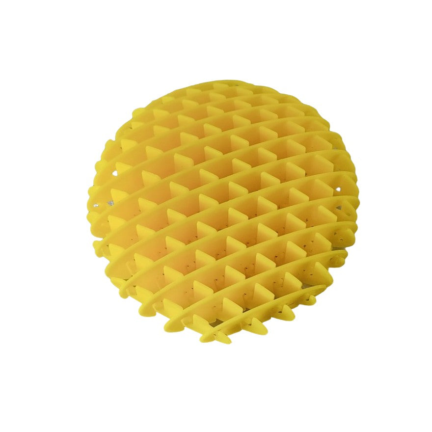 Jucarie Worm Fidget de Decompresie, Kaveny, Anti Stres, Dimensiune Compacta 10 cm, Dimensiune Extinsa 24.5 cm, Galben