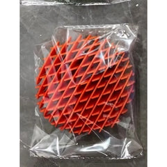 Jucarie Worm Fidget de Decompresie, Kaveny, Anti Stres, Dimensiune Compacta 10 cm, Dimensiune Extinsa 24.5 cm, Portocaliu