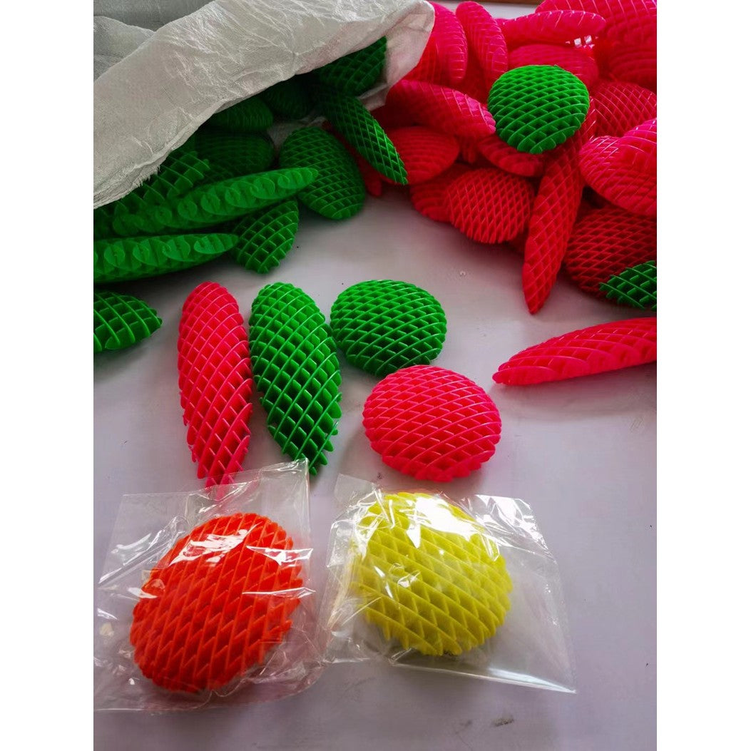 Jucarie Worm Fidget de Decompresie, Kaveny, Anti Stres, Dimensiune Compacta 10 cm, Dimensiune Extinsa 24.5 cm, Verde