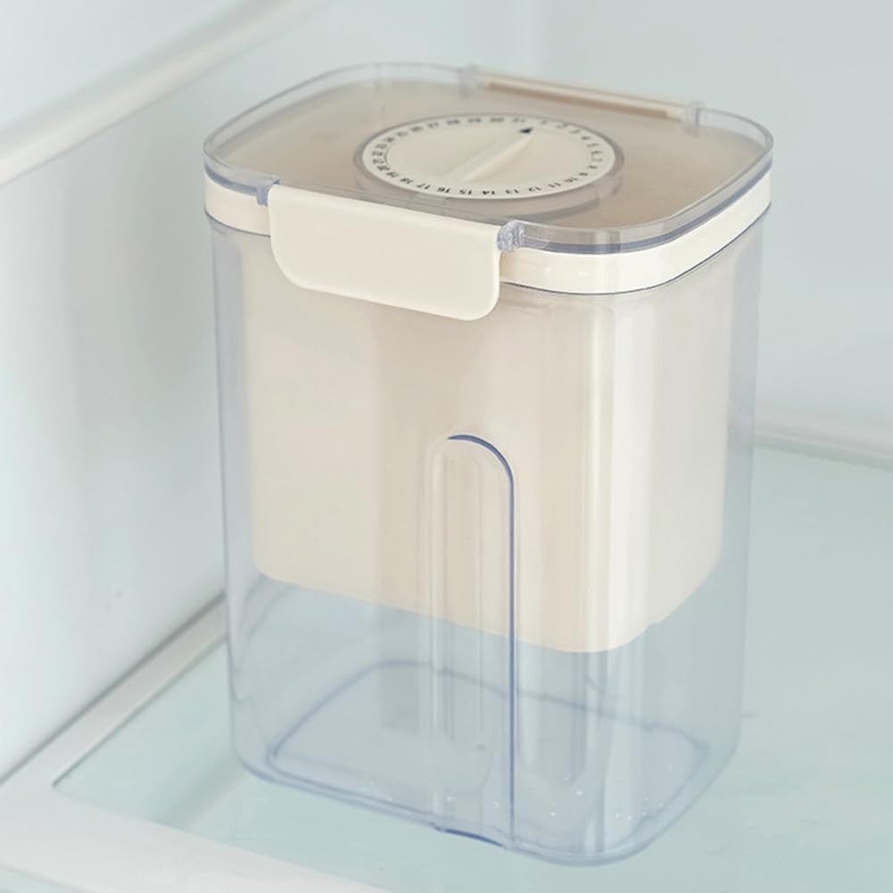 Kit Presa Pentru Branza, Kadeny, Filtru de Iaurt, Strecuratoare de Iaurt Grecesc, Filtru de lapte, 18x9.7x13 cm, Lingura Verde 20x1.6 cm, Alb