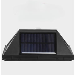 Lampa cu incarcare solara pentru exterior, 100 LED cu distanta de inductie, montaj pe perete, fara cabluri, cu 4 fete, Kaveny
