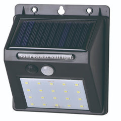 Lampa cu incarcare solara si senzor de miscare pentru exterior, 20 LED cu distanta de inductie, montaj pe perete, fara cabluri, Kaveny