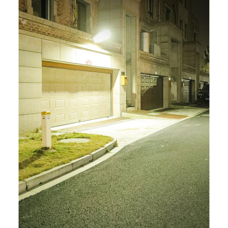 Lampa cu incarcare solara si senzor de miscare pentru exterior, 64 LED cu distanta de inductie, montaj pe perete, fara cabluri, Kaveny