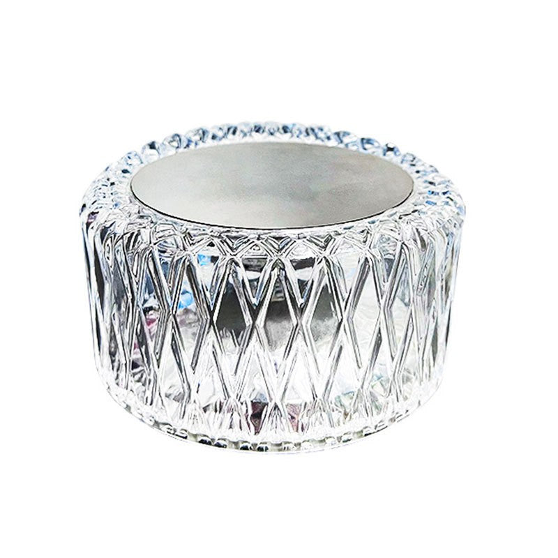 Lampa LED RGB 16, Kaveny, 3 Nivele de Intensitate, Incarcare USB, 3W, Cristal Acrilic, 6x12 cm, Telecomanda, Transparent