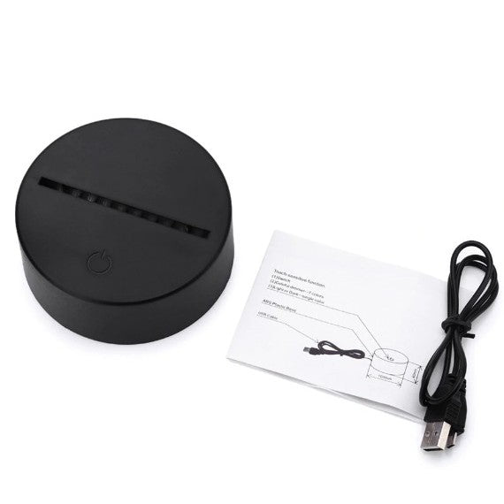 Lampa de Craciun 3D Model cu Baterii/USB Bradut Multicolor