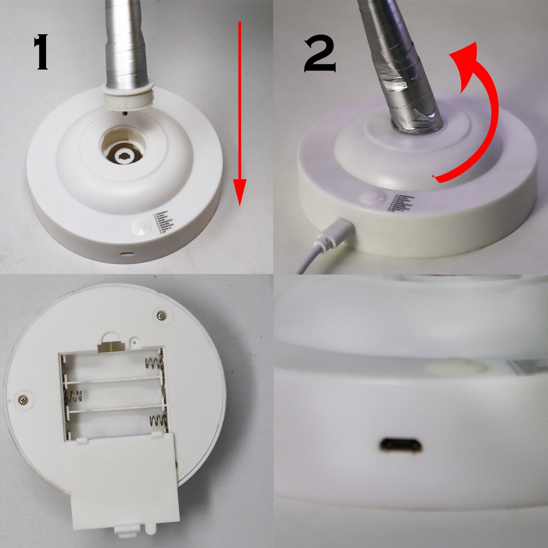 Lampa de veghe LED cu baterii si USB, Kaveny, Model Copac din cupru, Alb cald