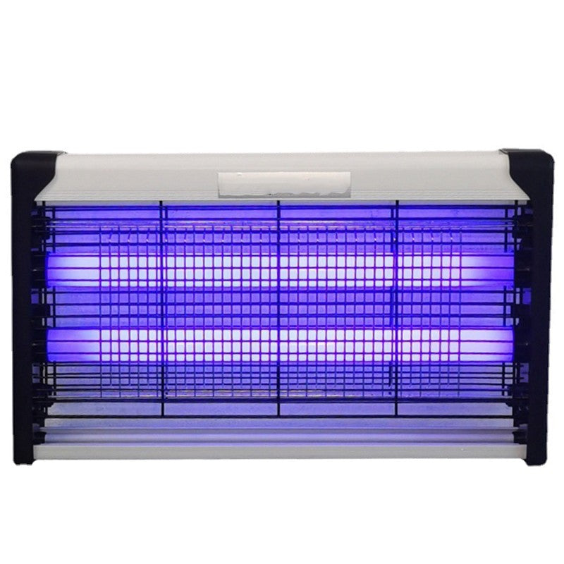 Lampa Electrica Anti Insecte, Kadeny, Lumina Neon, 2 tuburi cu putere de 30W, Suspensie Perete, Carcasa din Plastic Metalica, 49 x 25 x 6 cm, Alb Negru