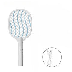 Lampa Electrica Impotriva Tantarilor, Kadeny, 42.5 x 18 x 9.2 cm, Reincarcabila cu Cablu USB Inclus, Plasa din Aluminum, Alb