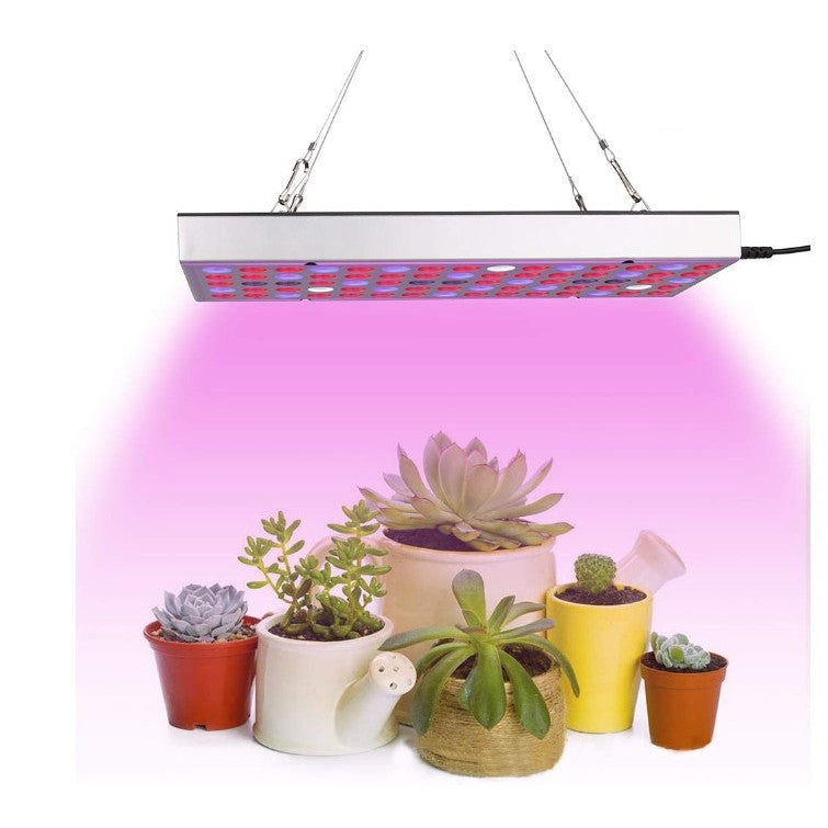 Lampa LED 45W Kaveny, pentru cresterea plantelor in interior, 225 de leduri, 165 leduri rosii, 60 albastre, 30 x 30 cm, multicolor