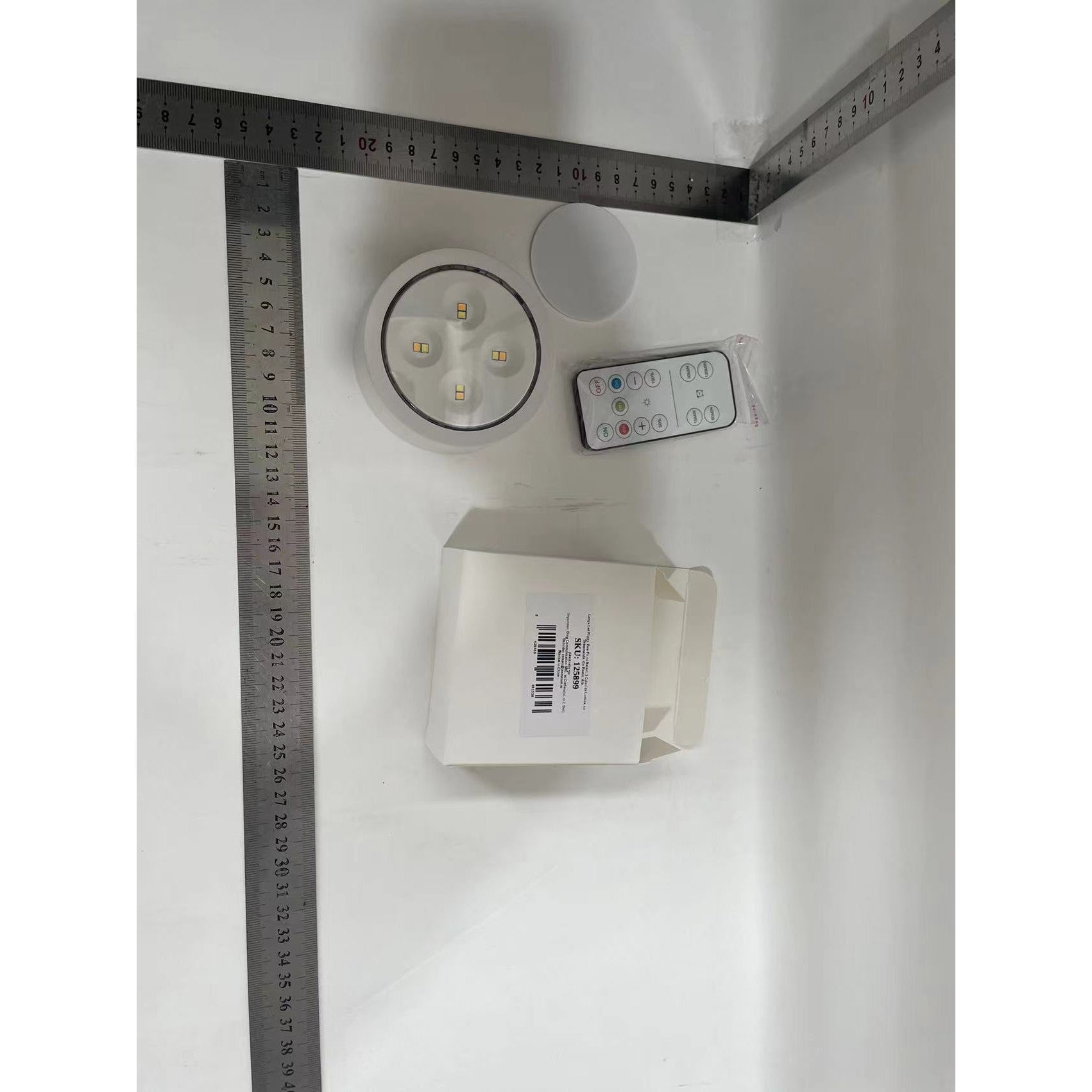 Lampa Led Kadeny, Fara Fir, cu Baterii, 3 Culori de Lumina, cu Telecomanda, din Plastic, Alb