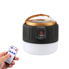 Lampa Portabila, Kadeny, Incarcare Solara + USB, Afisaj Inteligent al Bateriei, Raza de Actiune 32 mp, 6x9x11 cm, 3 Moduri, Negru