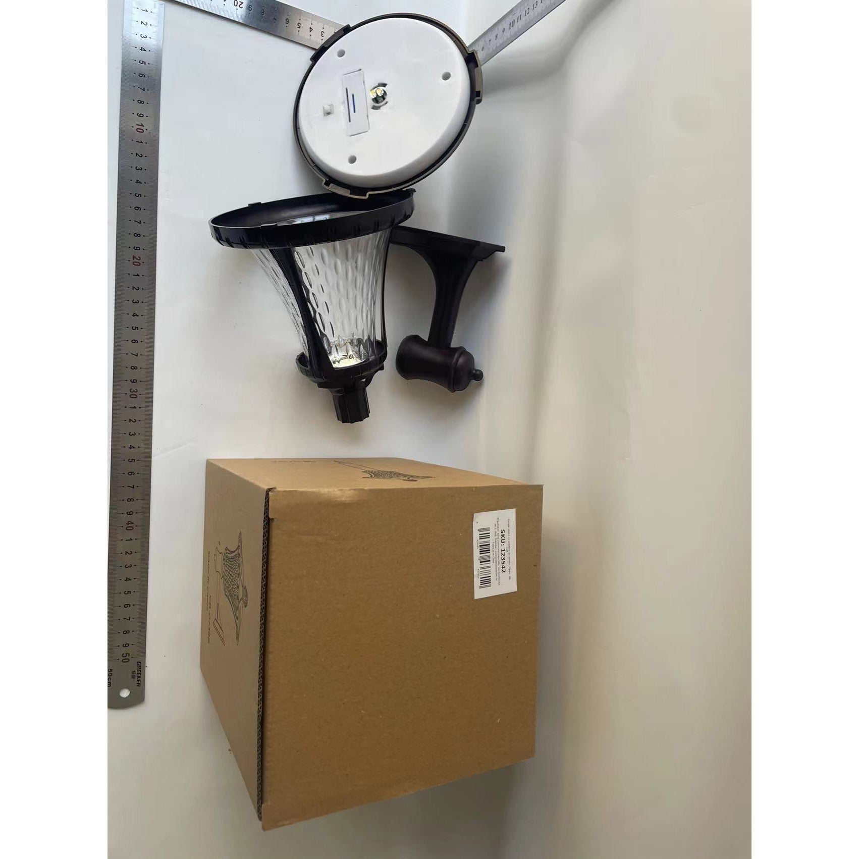 Lampa solara cu prindere de perete, Kaveny, Alb cald