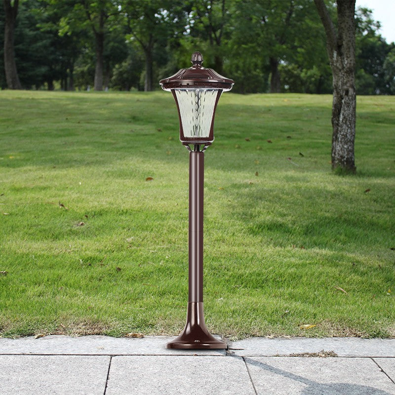 Lampa solara cu prindere in pamant, Kaveny, inaltime 65 cm, Alb Rece