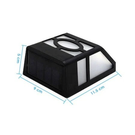 Lampa solara cu senzor Geometric, IP65, Lumina colorata, Kaveny
