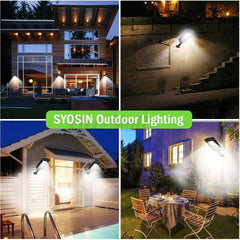 Lampa Solara De Exterior LED Kaveny, 23 cm x 11.5 cm, 3072 Lumeni 128 COB LED 25.6 W - echivalent 205 W bec incadescent, IP65, Senzor de Miscare, Senzor de Lumina, 4 Grile, Alb Rece