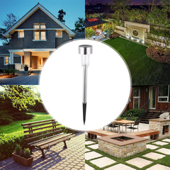 Lampa solara Led decorativa pentru gradina, Argintie, Kaveny, Lumina Multicolor