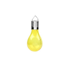Lampa Solara LED Decorativa sub forma de Bulb, pentru exterior, suspendata, IP65, Ultron Galben, Kaveny